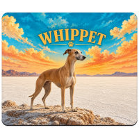 Whippet, Salt Flats Vintage Watercolor