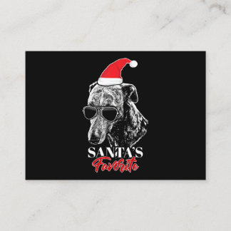 Whippet Santas Favourite Funny Christmas Enclosure Card