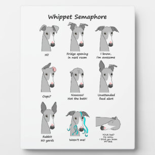 Whippet Semaphore Plaque