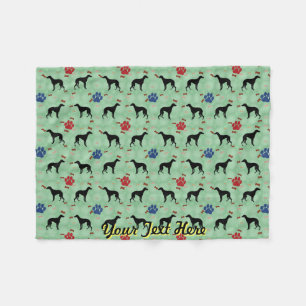 Whippet Shadow Fleece Blanket