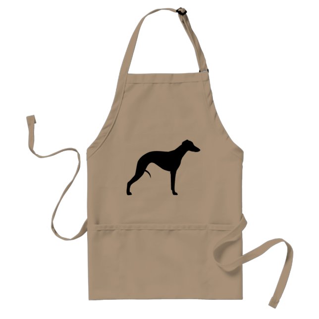Whippet Silhouette Standard Apron (Front)