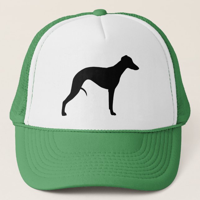 Whippet Silhouette Trucker Hat (Front)