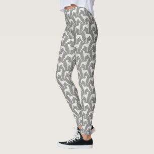 Whippet Silhouettes Pattern Leggings