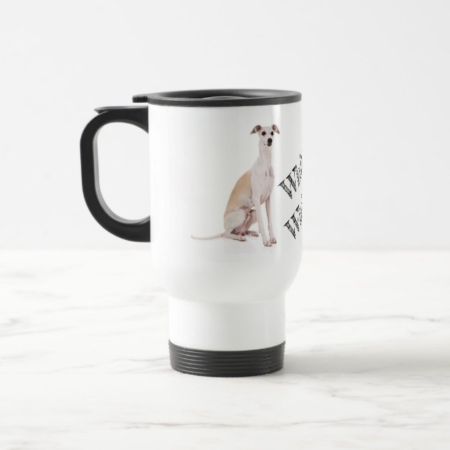 Whippet Whisperer Travel Mug (Left)