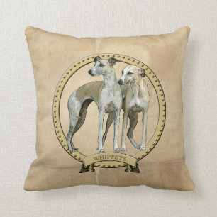 Whippets couples cushion