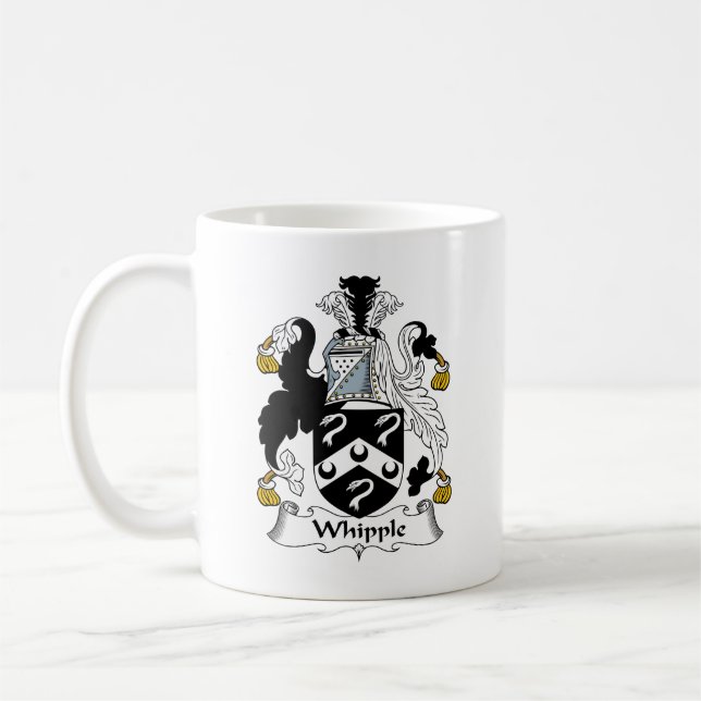 Whipple Family Crest Coffee Mug (Left)