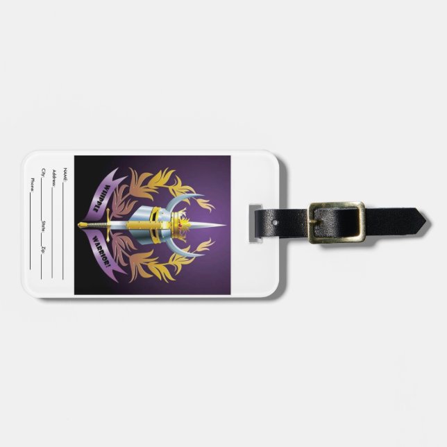 Whipple Warrior "Dude" Luggage Tag (Front Horizontal)
