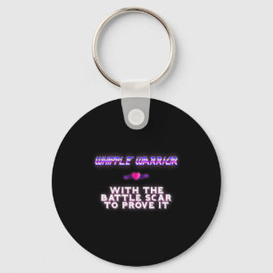 Whipple Warrior Pancreatic Cancer Awareness   Key Ring