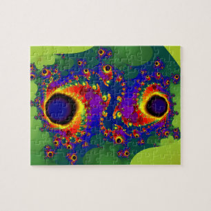 Whirligig   Rainbow Fractal Art Jigsaw Puzzle