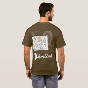 “Whirling” Abstract Graphic Print T-Shirt