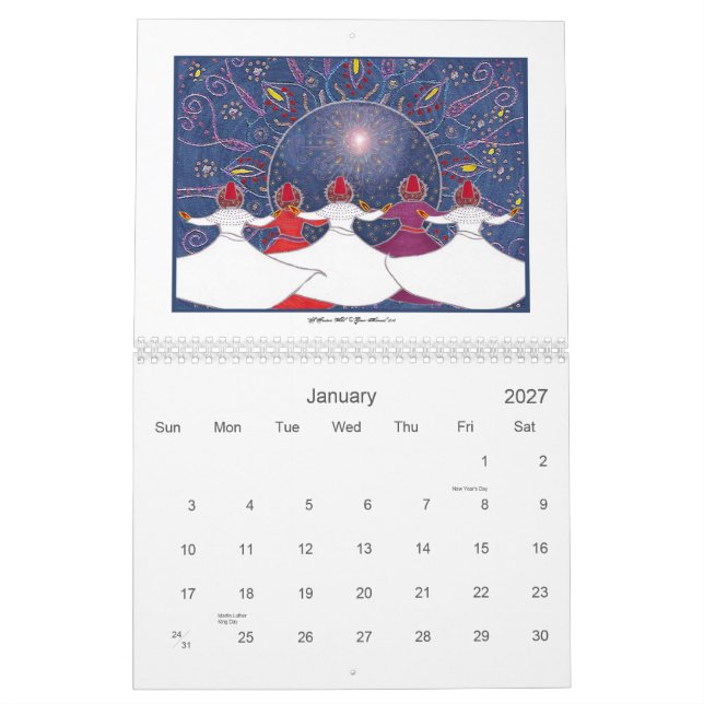 Whirling Art 2011 Calendar (Jan 2027)