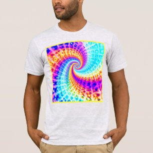 Whirling Rainbow Spiral Pattern T-Shirt