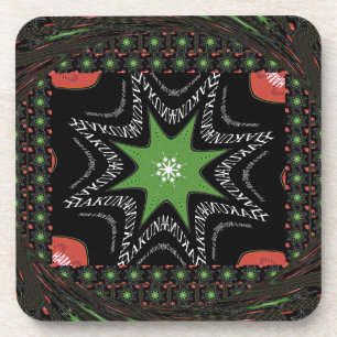 Whirling stars background coaster