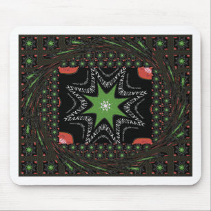 Whirling stars background mouse pad
