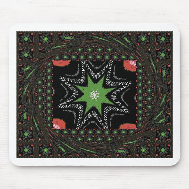 Whirling stars background mouse pad (Front)
