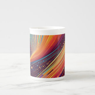 Whirlpool Abstract Bone China Mug