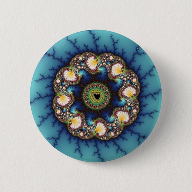 Whirlpool - Fractal 6 Cm Round Badge (Front)