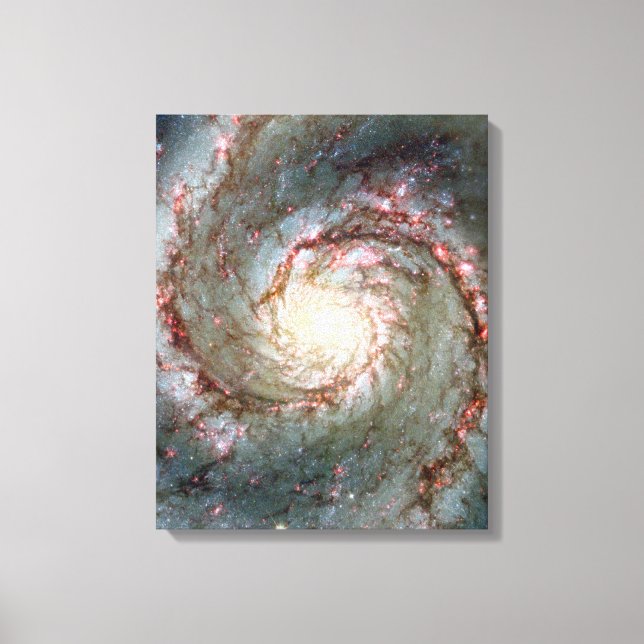 Whirlpool Galaxy Canvas Print (Front)