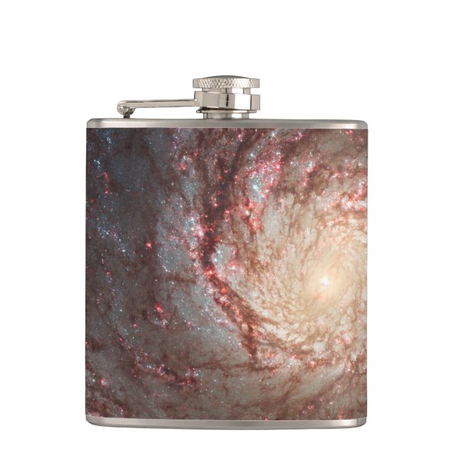 Whirlpool Galaxy Hip Flask (Front)