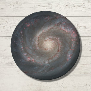 Whirlpool Galaxy Paper Plate