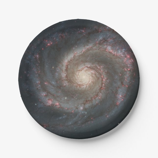 Whirlpool Galaxy Paper Plate (Front)