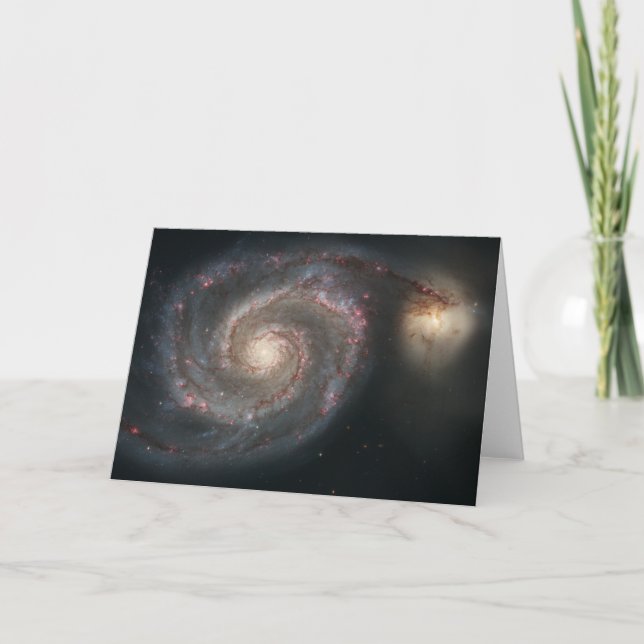 Whirlpool Galaxy (Space) (Universe) (Messier 51A) Card (Front)