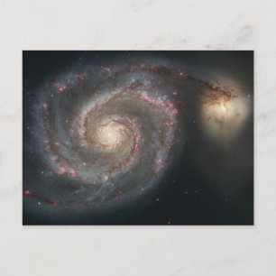 Whirlpool Galaxy (Space) (Universe) (Messier 51A) Postcard