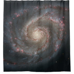 Whirlpool Galaxy (Space) (Universe) (Messier 51A) Shower Curtain