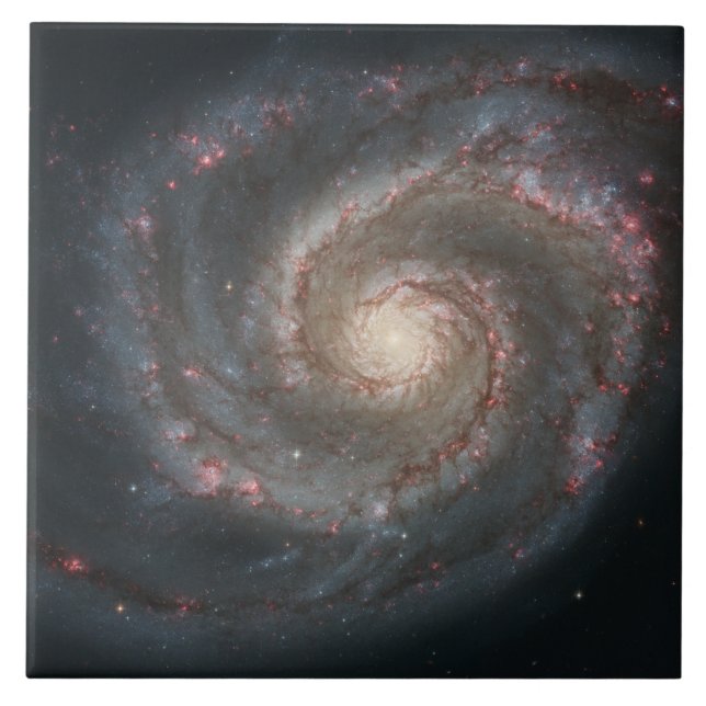 Whirlpool Galaxy (Space) (Universe) (Messier 51A) Tile (Front)