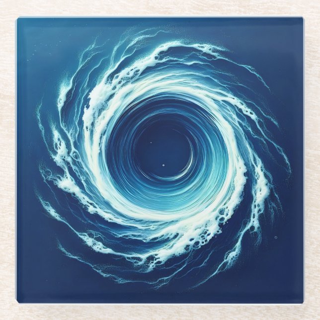 whirlpool glass coaster (Front)