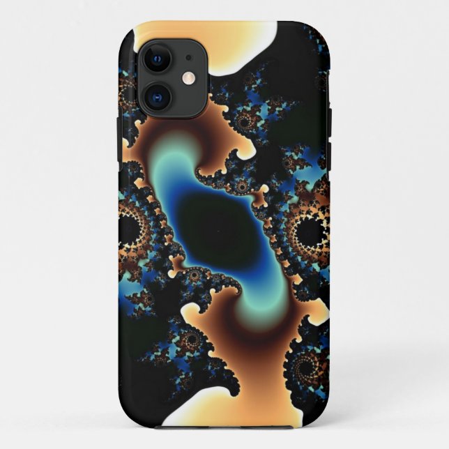 Whirlwind fractal iphone case (Back)