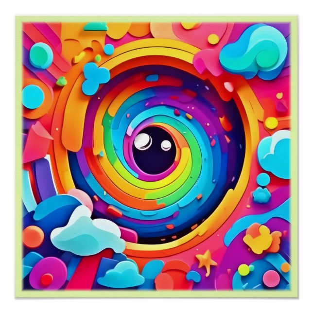 Whirlwind of Colourful Imagination Poster (Front)