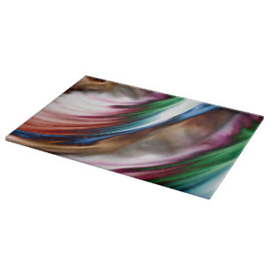 Whirlwind Rainbow Golden Snow Cutting Board