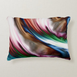 Whirlwind Rainbow Golden Snow Decorative Cushion
