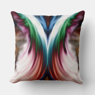 Whirlwind Rainbow Golden Snow Mirror Cushion