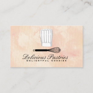 Whisk and Chef Hat Business Card