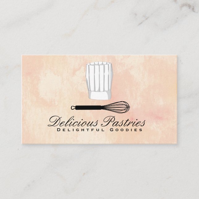 Whisk and Chef Hat Business Card (Front)