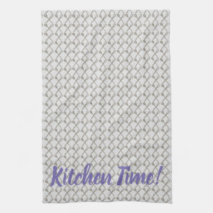Whisk and Cooking Spoon Pattern for Kitchen Chefs Tea Towel