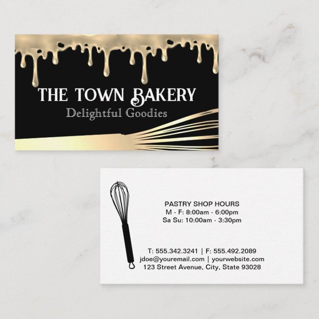Whisk and Icing | Bakery Business Card (Front/Back)