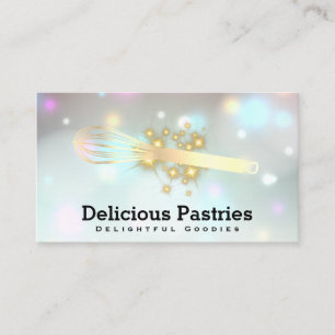 Whisk and Stars   Bokeh Glow Business Card