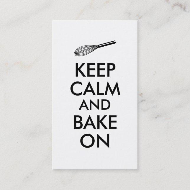 Whisk Business Cards for Bakery Bakers Pastry Chef (Front)