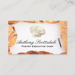 Whisk Chef Icon Icon   Pastries Business Card