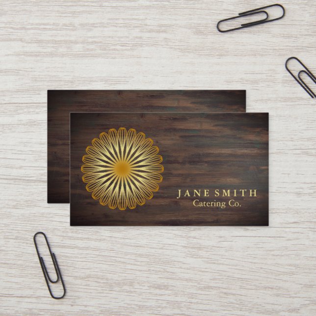 Whisk Flower Kitchen for Bakery, Catering Business Card (Front/Back In Situ)