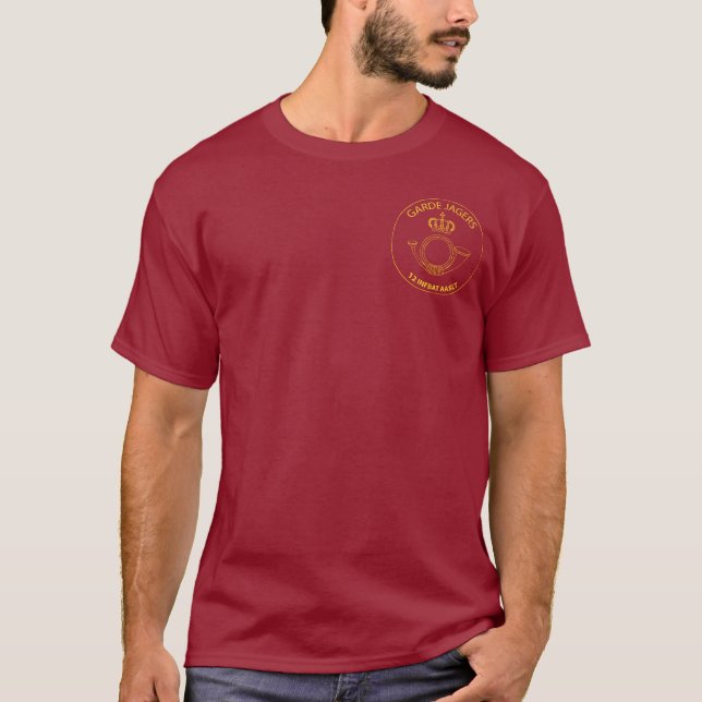Whisk hunters emblem on udder T-Shirt (Front)