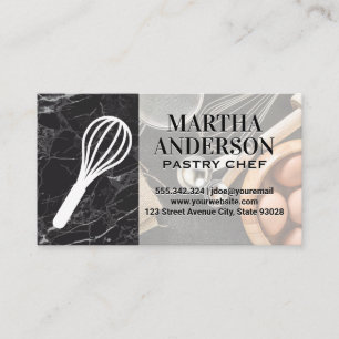 Whisk Logo   Baking Ingredients and Tools Business Card