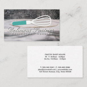 Whisk Logo Folding Dough Business Card