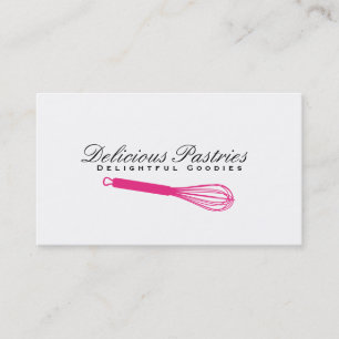 Whisk (magenta) variation Culinary Master Business Card