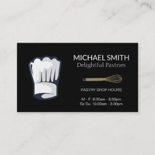 Whisk (magenta) variation Culinary Master Business Card