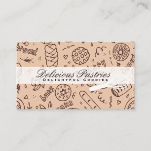 Whisk   Pastry Pattern  Business Card