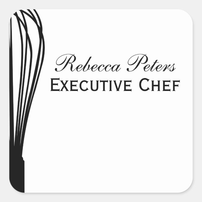 Whisk Square Sticker (Front)